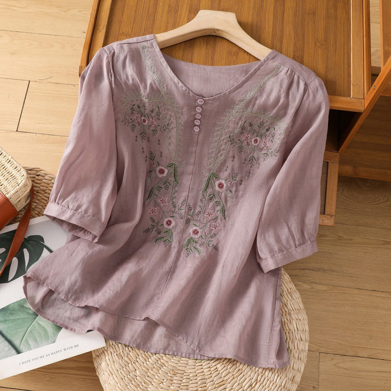 Casual Floral Women's Blouse