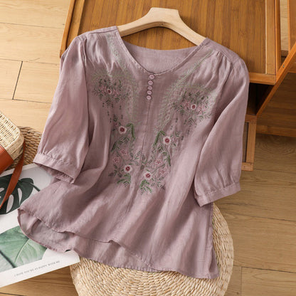 Casual Floral Women's Blouse