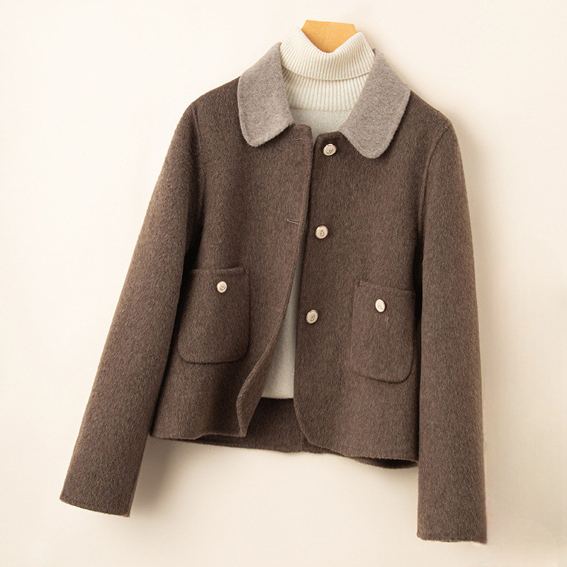 Women's Wool Cropped Jacket - VibreMode