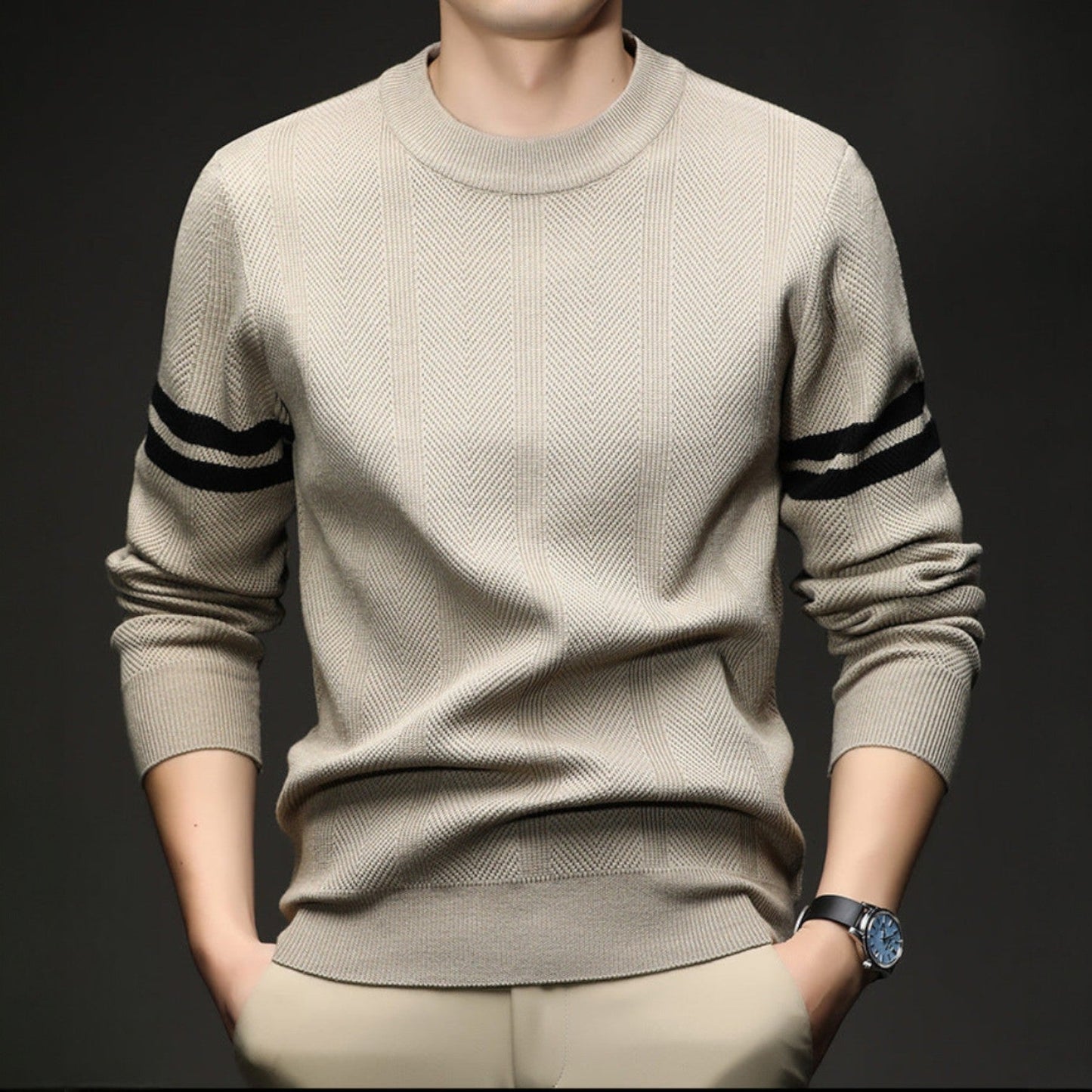 Leon Crewneck Knit Sweater - Jack Hafford