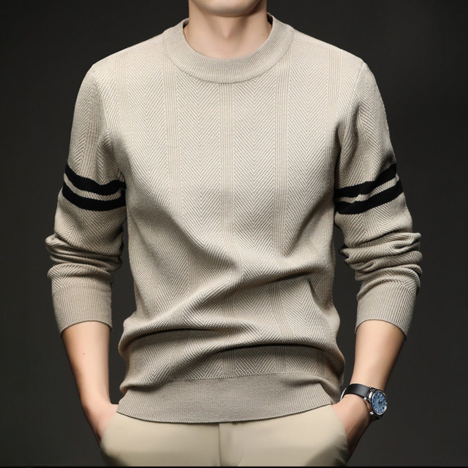 Leon Crewneck Knit Sweater - Jack Hafford
