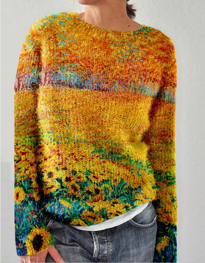 Women's Floral Embroidered Sweater
