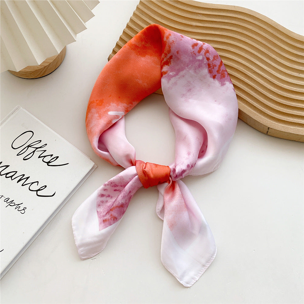 Women's Satin Printed Scarf