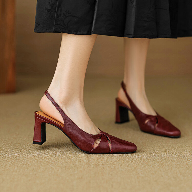 Authentic Leather Mule Shoes