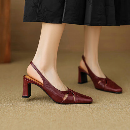 Authentic Leather Mule Shoes