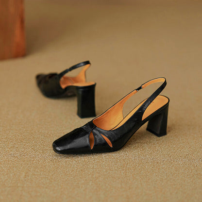 Authentic Leather Mule Shoes