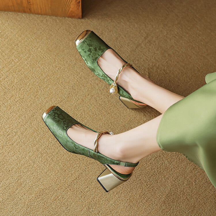 Comfortable Low Heel Slingbacks