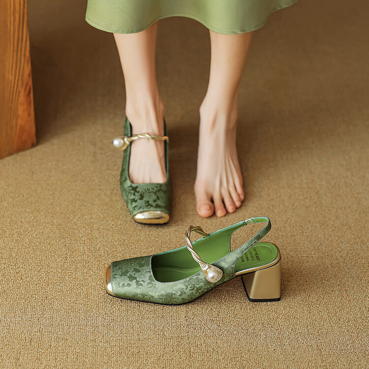 Comfortable Low Heel Slingbacks