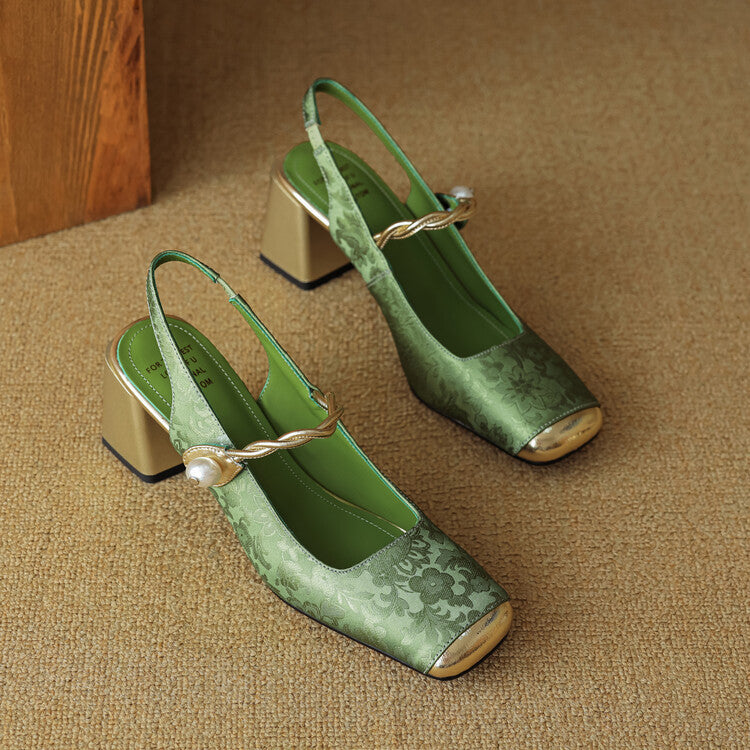 Comfortable Low Heel Slingbacks