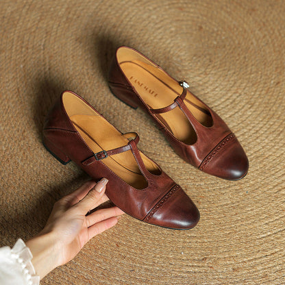 Authentic Real Leather Flat Shoes