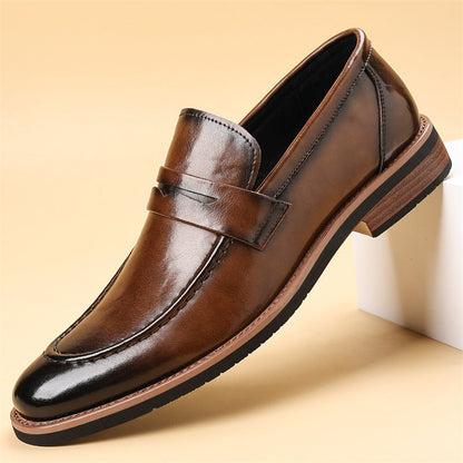 Authentic Luxe Leather Slip On Shoes - VibreMode