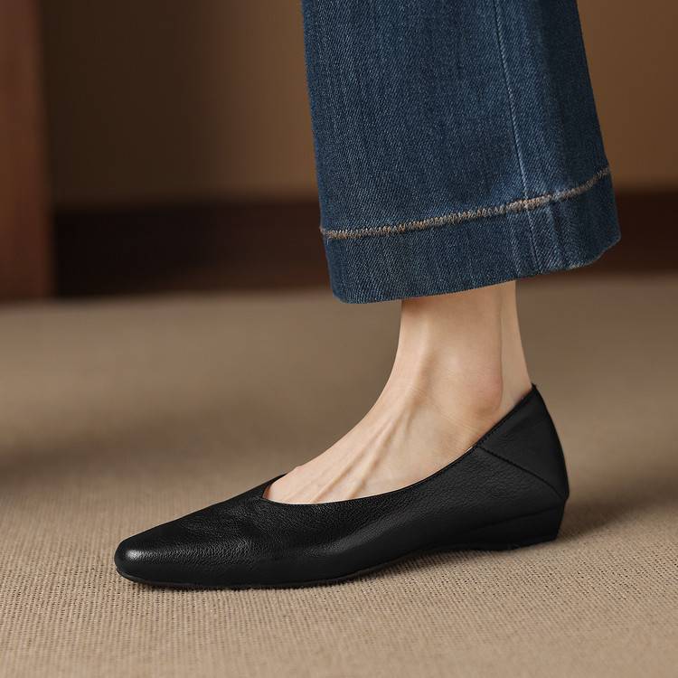 Real Leather Ballet Shoes