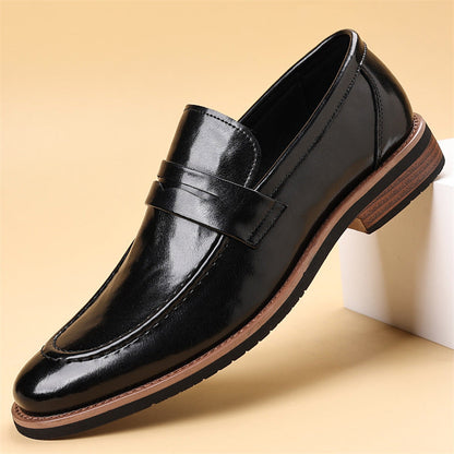 Authentic Luxe Leather Slip On Shoes