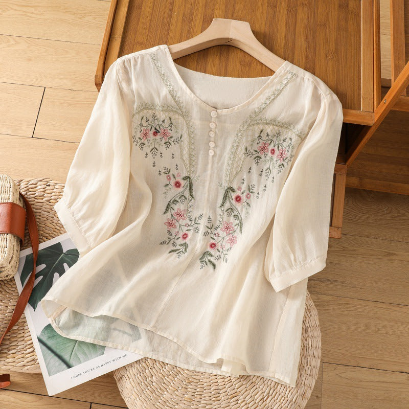 Casual Floral Women's Blouse