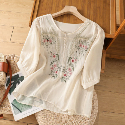 Casual Floral Women's Blouse