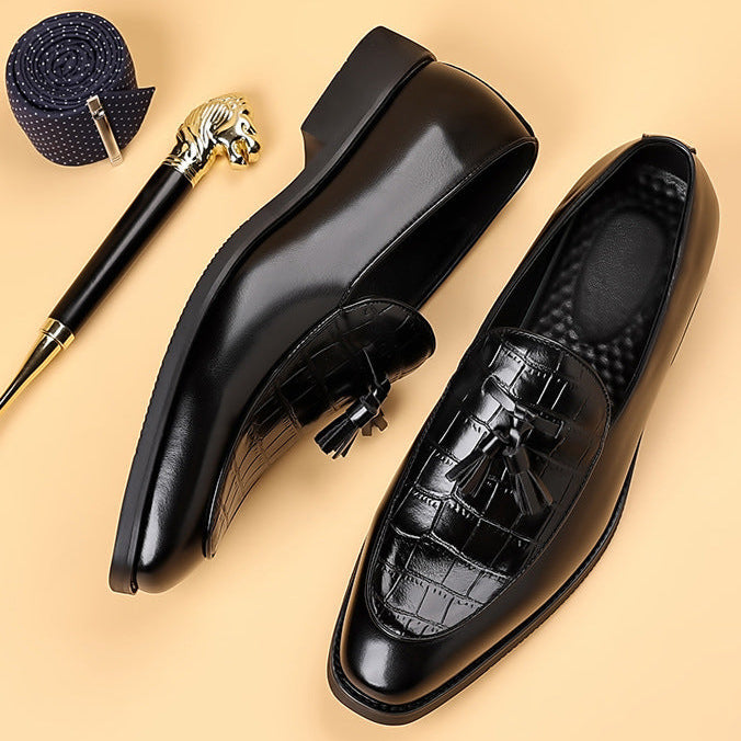 Luxury Mens Leather Slip On Shoes