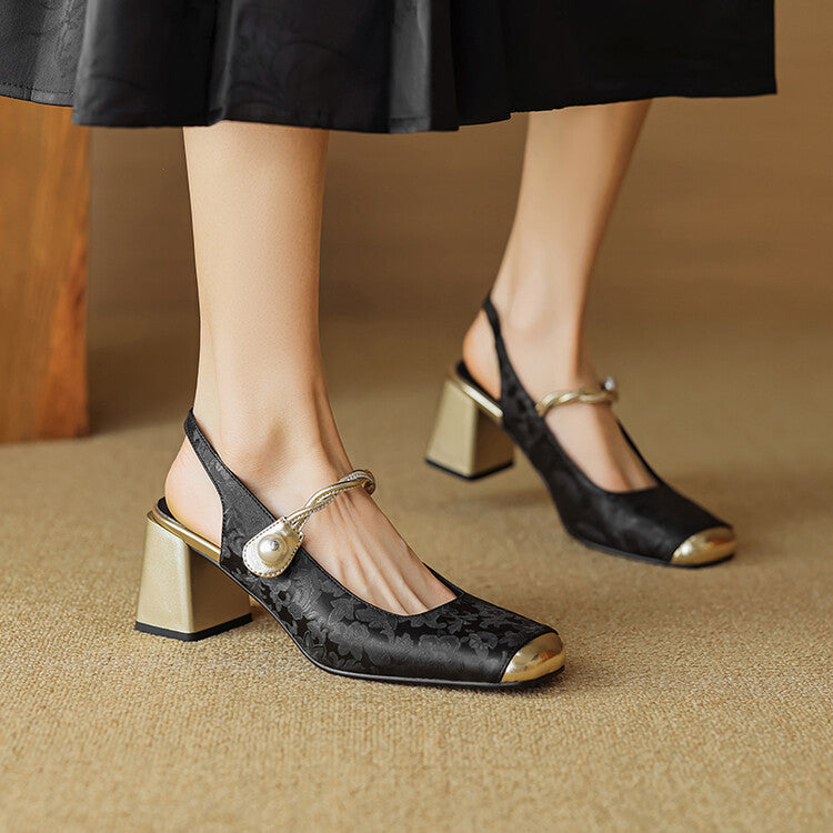 Comfortable Low Heel Slingbacks