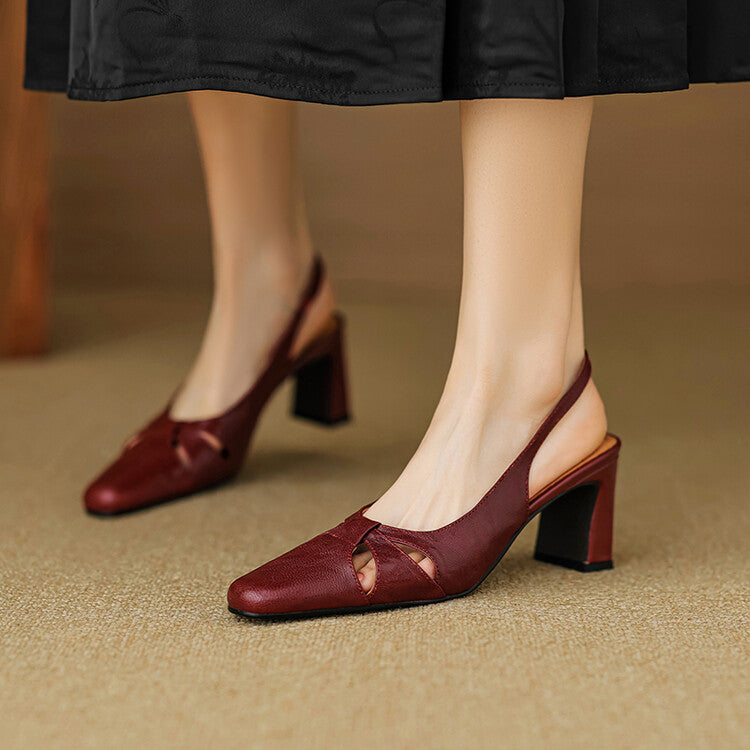 Authentic Leather Mule Shoes - VibreMode