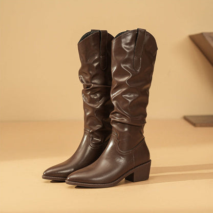 Comfortable Ankle High Leather Boots