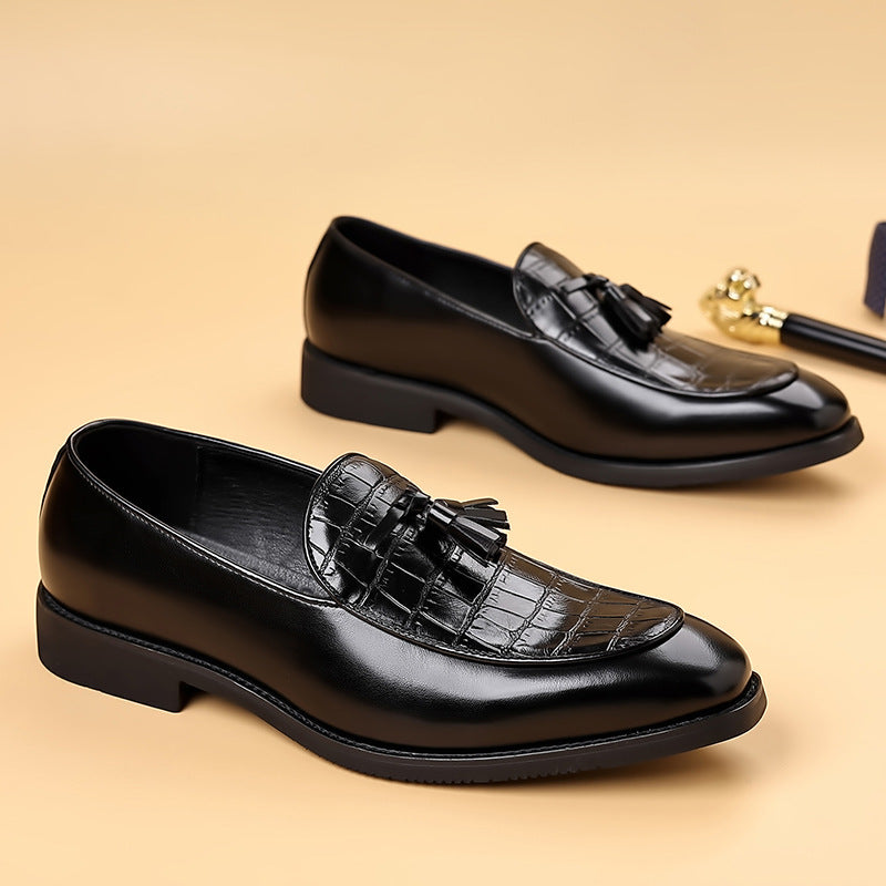 Luxury Mens Leather Slip On Shoes
