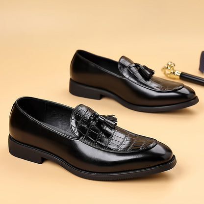 Luxury Mens Leather Slip On Shoes