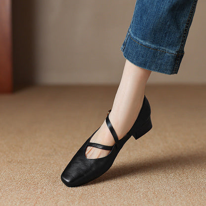 Premium Real Leather High Heels