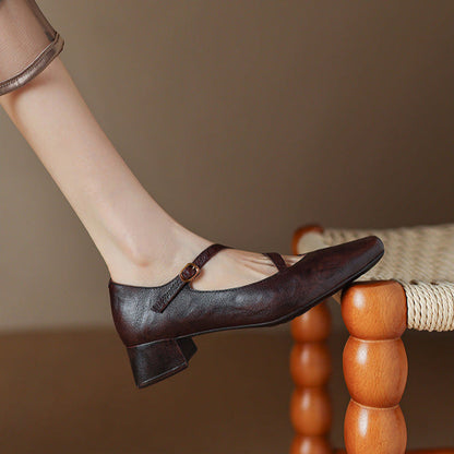Premium Real Leather High Heels