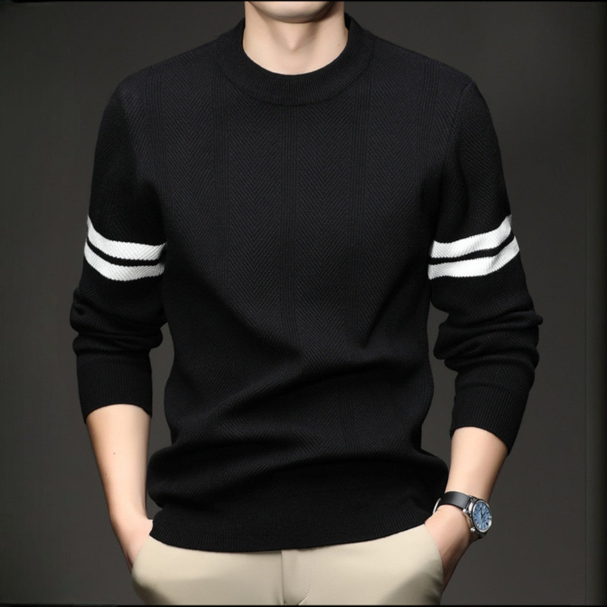 Leon Crewneck Knit Sweater - Jack Hafford