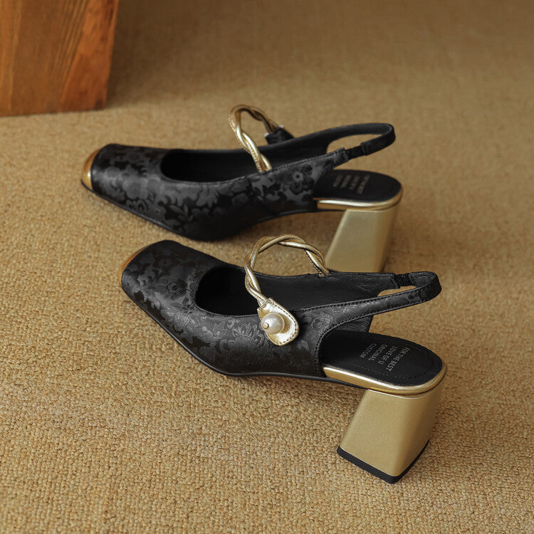 Comfortable Low Heel Slingbacks
