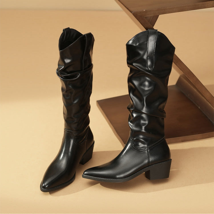 Comfortable Ankle High Leather Boots