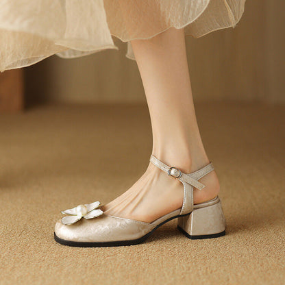 Elegant Backless High Heel Shoes