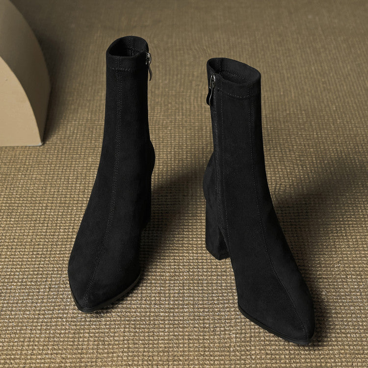 Luxurious Soft Suede Ankle Boots