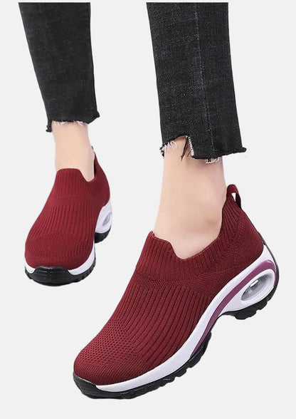 Women's Slip-On Sneakers Breathable Knit Comfort