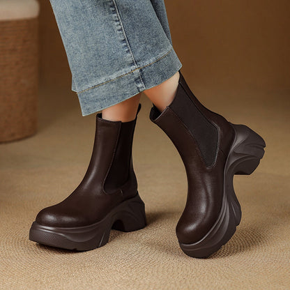 Deina Women's Chelsea Boots Wave Platform - VibreMode