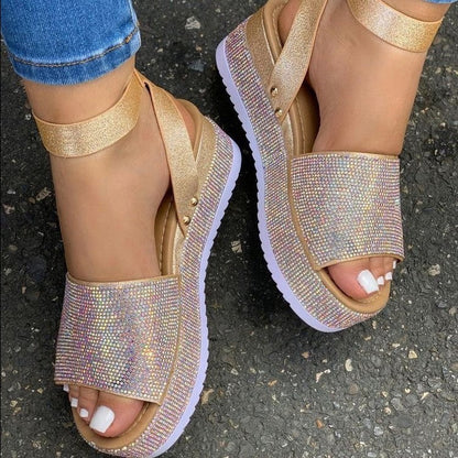 Chic Ladies High Heel Summer Sandals - VibreMode