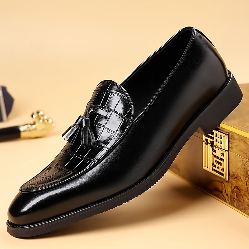 Luxury Mens Leather Slip On Shoes