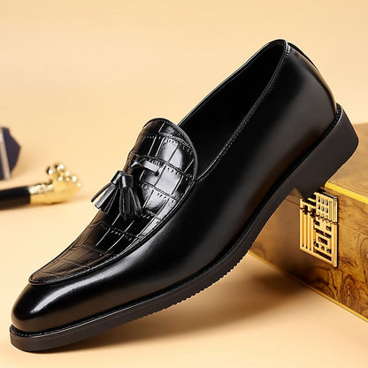 Luxury Mens Leather Slip On Shoes