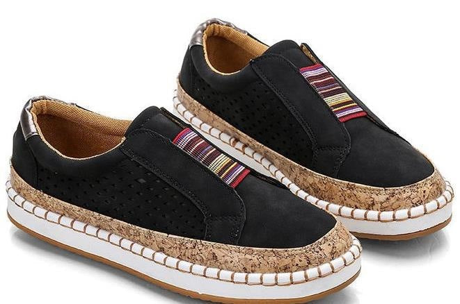 Women's Orthopedic Slip-On Sneakers Breathable Cushioned Casual