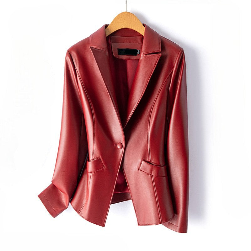 Vittoria Women's Leather Blazer - VibreMode