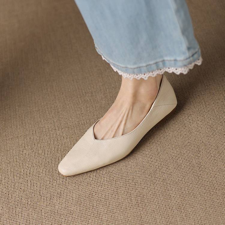 Real Leather Ballet Shoes