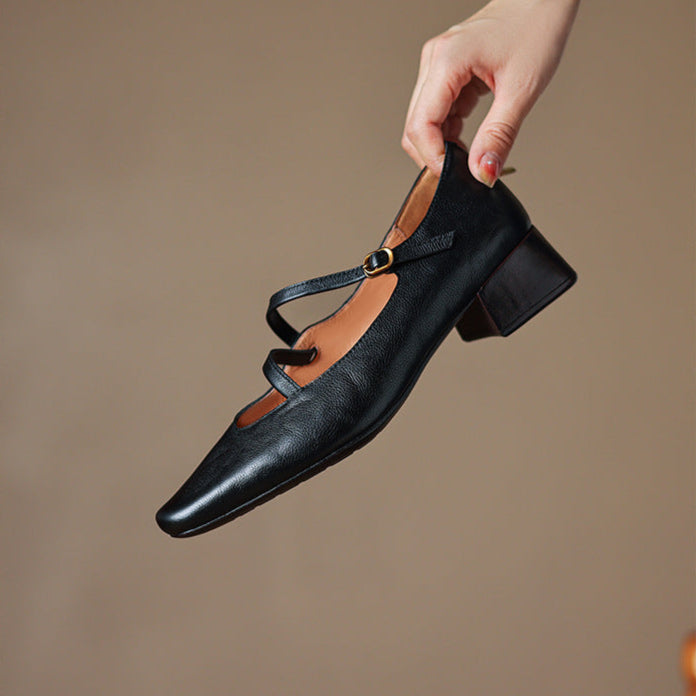 Premium Real Leather High Heels