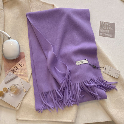 Soft Tassel Scarf Shawl
