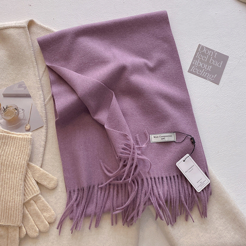 Soft Tassel Scarf Shawl