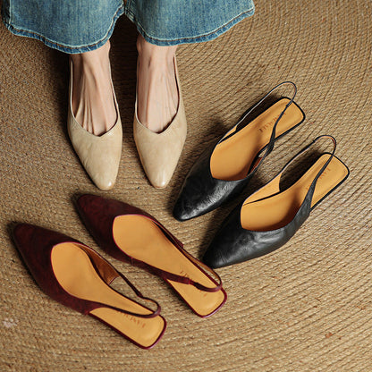 Authentic Leather High Heel Sandals