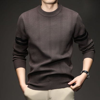Leon Men's Crewneck Knit Sweater - VibreMode