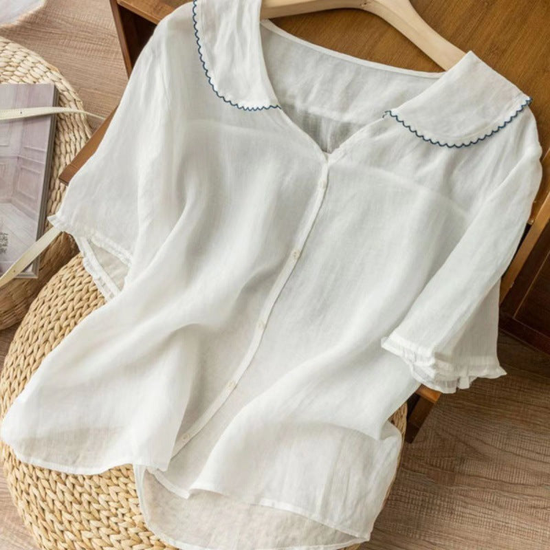 Elegant Lace Women's Blouse