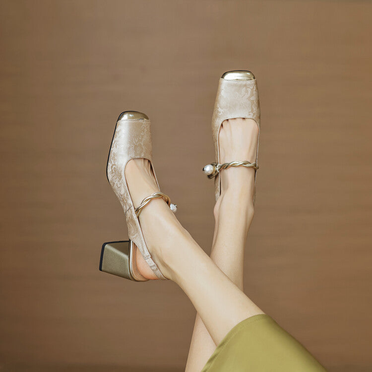 Comfortable Low Heel Slingbacks