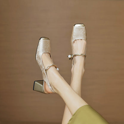 Comfortable Low Heel Slingbacks