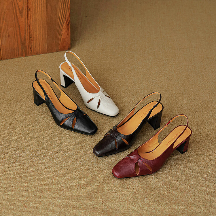 Authentic Leather Mule Shoes