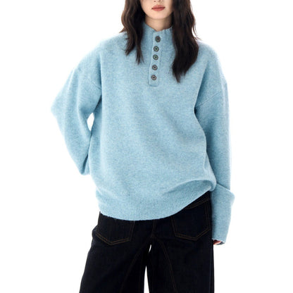 Women's Henley Sweater - VibreMode